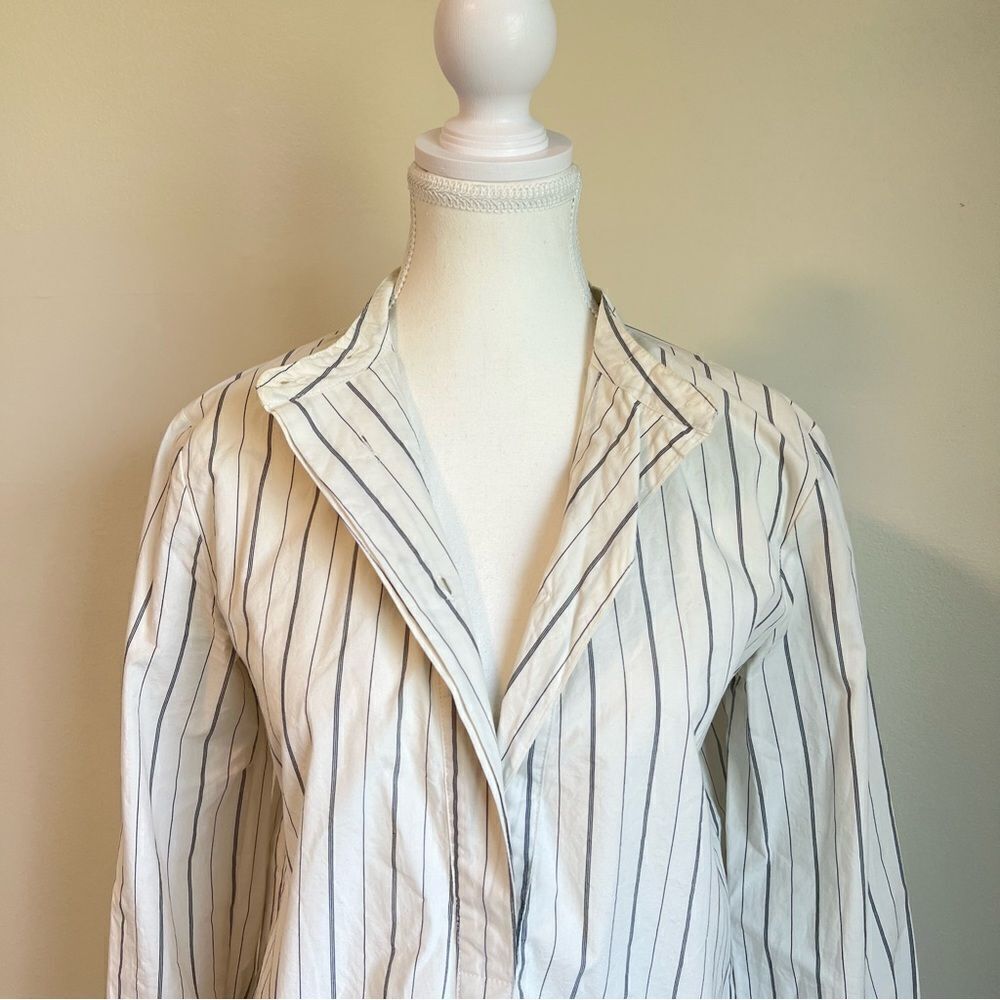 Madewell Striped The Perfect Tunic Shirt Size Small Long Sleeve - Picture 5 of 11